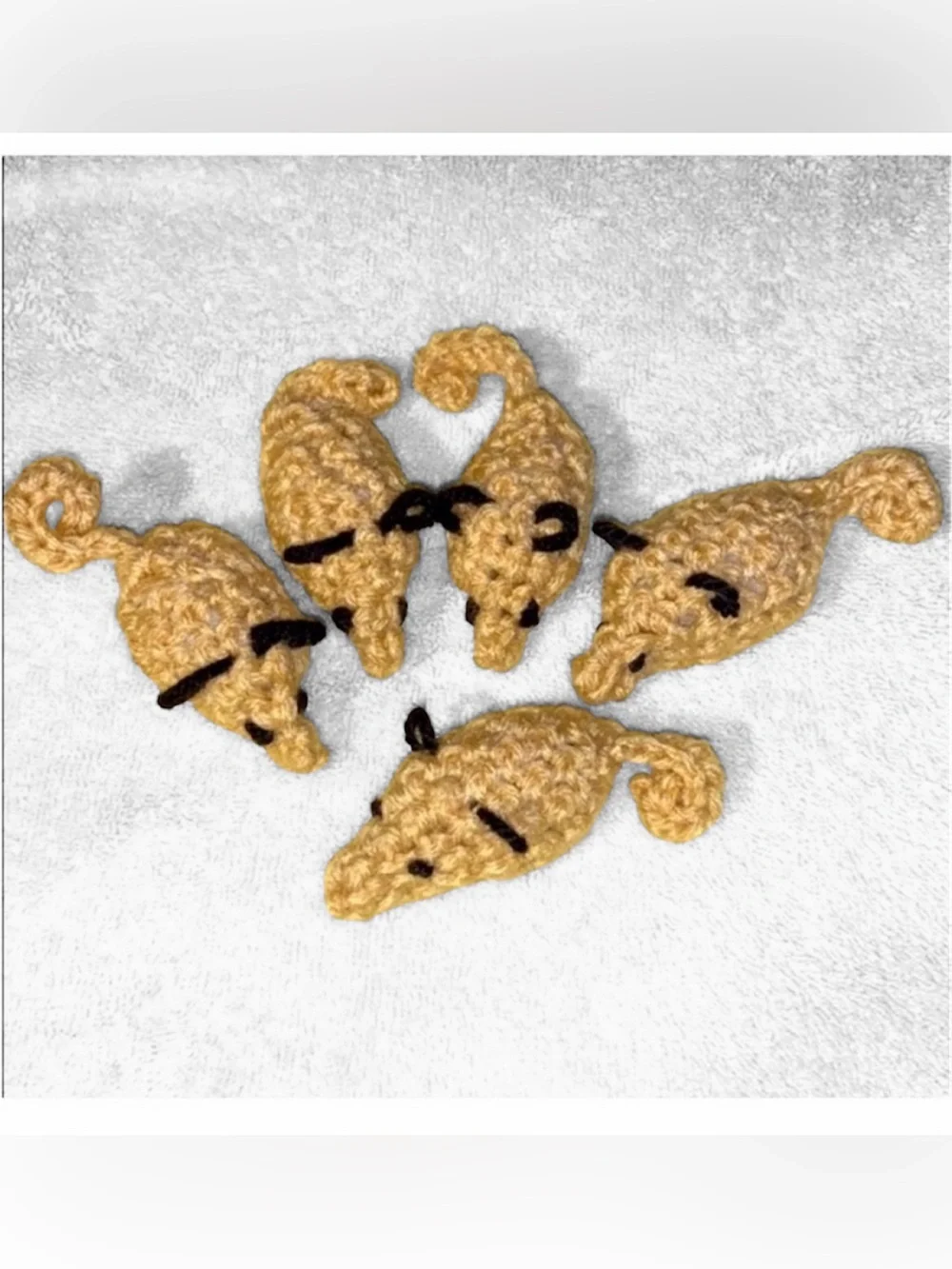 Hand Crafted Brown Catnip Mouse Cat Toys Ten Interactive Potent Fun